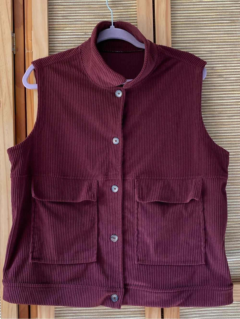 Emery Rose Plush Ribbed Vest Sz XL